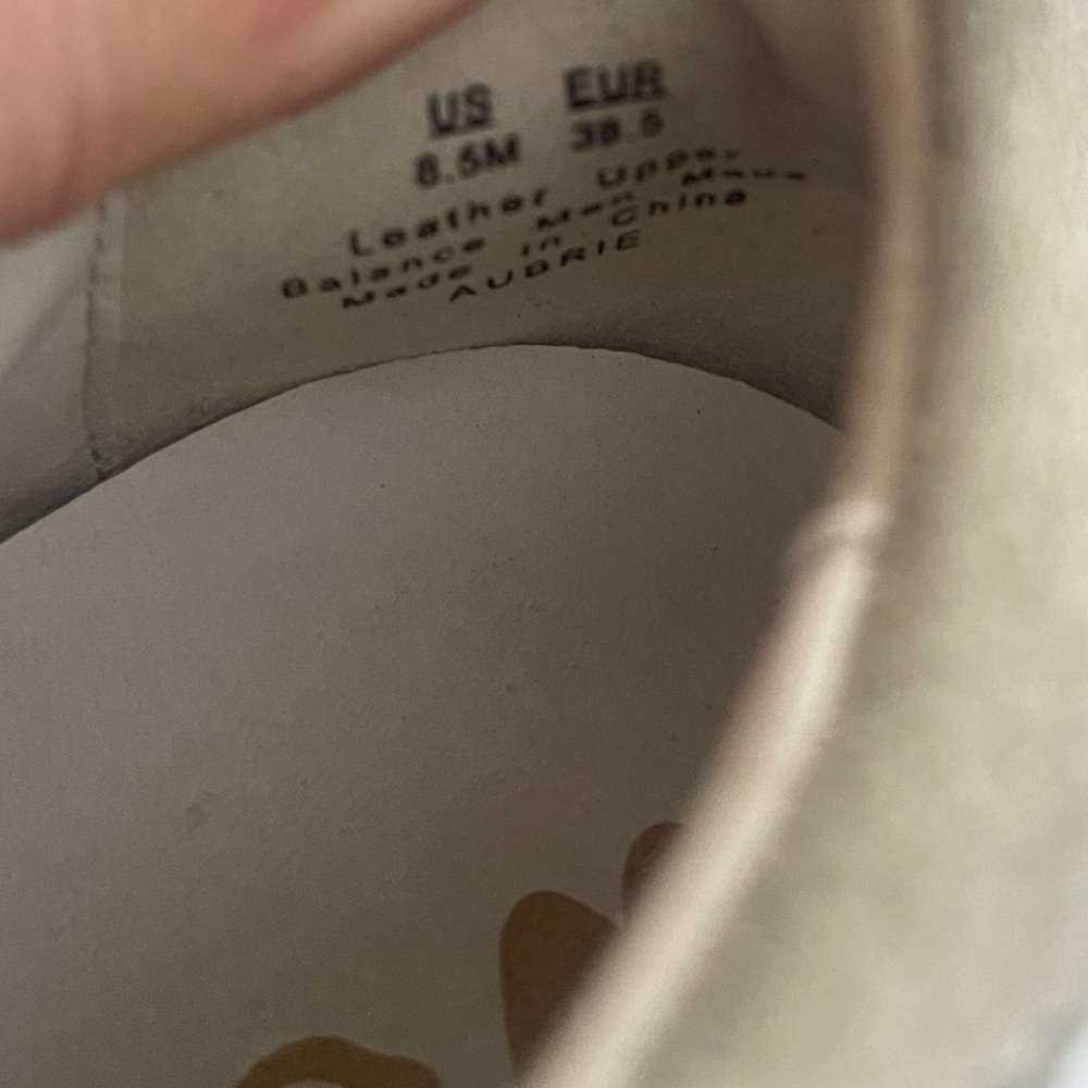 Sam Edelman Aubre Sneakers White LeatherTan Suede Flats, with box - Picture 8 of 8